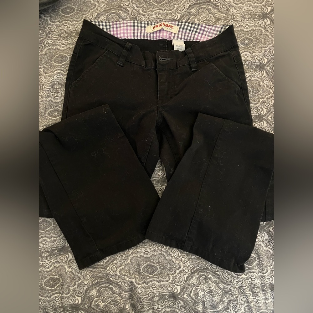 Unionbay low rise black pants -1